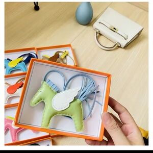 Mint Green Winged Horse Key Holder bag charm